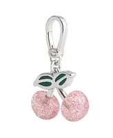 Coach Pink Collectible Signature Glittery Cherry Charms