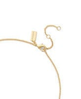 Coach Signature Quilted Tube Pendant Necklace