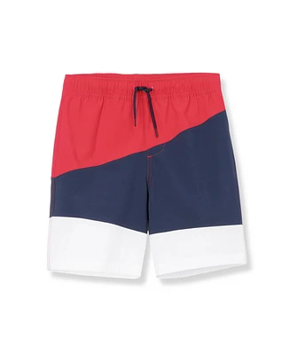 Lands' End Boys Color Block Hydroliner Swim Trunks