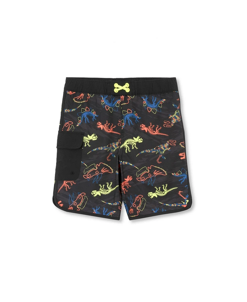 Lands' End Boys Chlorine Resistant Cargo Hydroliner Long Board Shorts