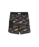 Lands' End Boys Chlorine Resistant Cargo Hydroliner Long Board Shorts