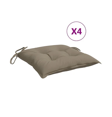 Pallet Cushions 4 pcs Taupe 19.7"x19.7"x2.8" Oxford Fabric