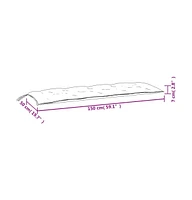 Garden Bench Cushions 2 pcs Wine Red 59.1"x19.7"x2.8" Oxford Fabric