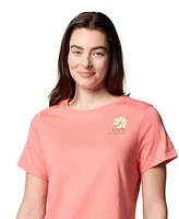 Columbia Women's Rolling Bend Graphic Short Sleeve Top