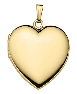 14k Yellow Gold Heart 19mm Polished Locket for Women