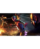 Sony Playstation 5 Slim Disc Bundle with Spider-Man: Miles Morales, Extra Chroma Indigo Controller, Trigger Stop Kit, Fps Grip Kit and MightySkins Dec