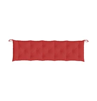 Garden Bench Cushions 2 pcs Red 70.9"x19.7"x2.8" Oxford Fabric