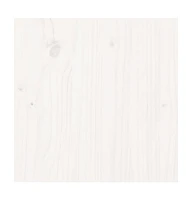 3 Piece Patio Lounge Set White Solid Wood Pine