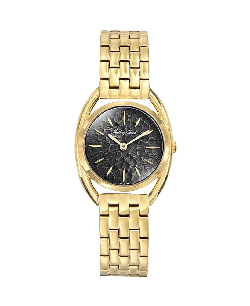 Mathey Tissot Women's Saphira Black Dial Watch