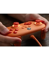 8BitDo Ultimate C Wired Controller for Xbox with Fire Ring Rgb Lighting Hall Effect Joysticks and 1 Month Ultimate Game Pass Code - Orange