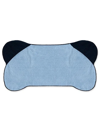 Bone Dry Pet Towel with Pockets, Blue, 30x16"