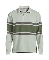 Lands' End Men's Long Sleeve Overdye Rugby Shirt