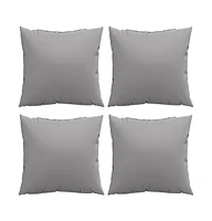 Throw Pillows 4 pcs Gray 23.6"x23.6" Fabric