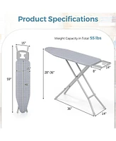 Full Size Ironing Board with Iron Rest and 7-Level Height