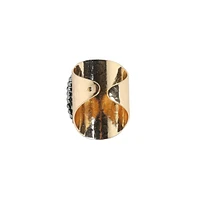 Crystal Crest Cocktail Ring