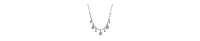 2028 Silver-Tone Horse Turquoise Acrylic Bead Necklace