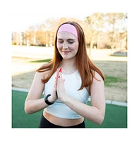 Women's Pack of Wide Training Headbands - Purple + Pink + Hot Pink