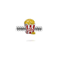 Bling Jewelry Movie Lover Popcorn Charm Bead Enamel Sterling Silver for European Bracelets