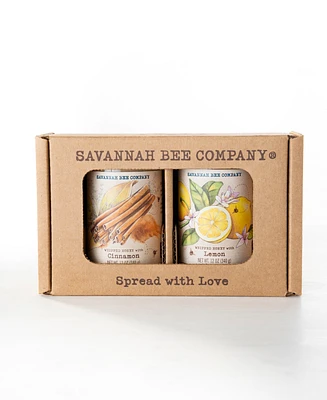 Savannah Bee Company Cinnamon and Lemon 12 Oz Whipped Honey Gift Set