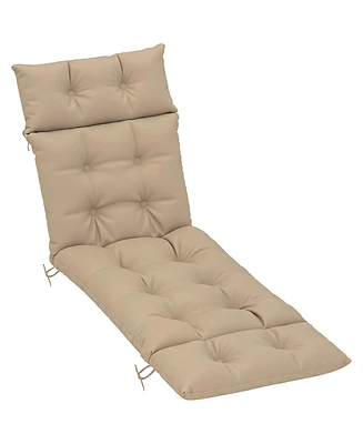 Outsunny Lounge Chair Cushion Thick Outdoor Chaise