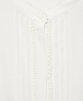 Mango Women's Openwork Detail Blouse