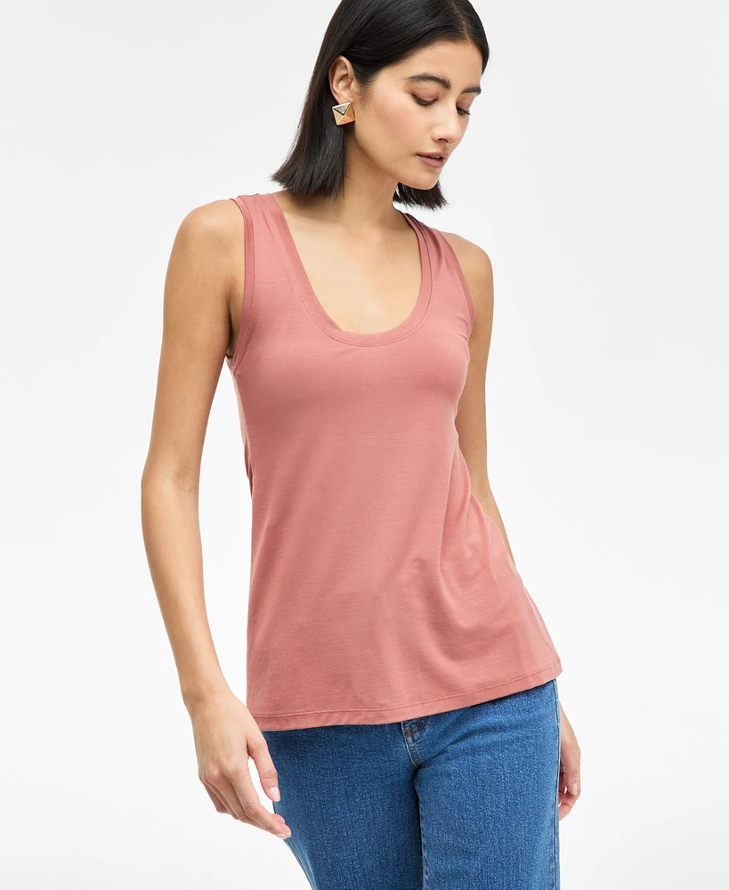 I.n.c. International Concepts Women's Luxe Scoop-Neck Tank Top, Exclusively at Macy's