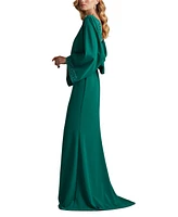 Tadashi Shoji Women's Moline Cowl Back Gown
