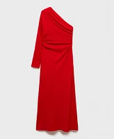 Mango Women's Asymmetric Draped Gown