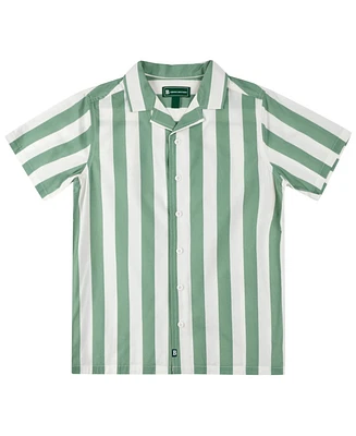 Brooks Brothers Big Boys Striped Camp Shirt