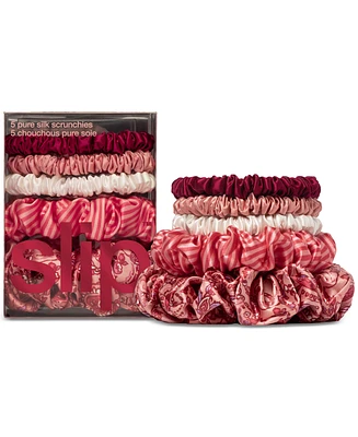 Slip 5-Pc. Pure Silk Assorted Scrunchies Set