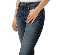 Silver Jeans Co. Women's Avery High-Rise Curvy-Fit Denim Capri