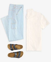 Sun Stone Mens Floral Shirt Stripe Pants Sandals Exclusively At Macys