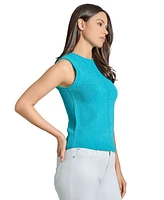 Jones New York Women's Roll-Neck Sleeveless Sweater