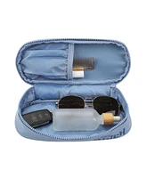 Disney Stitch Big Face Blue Zippered Dome Cosmetic Case