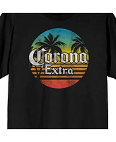 Corona Big & Tall Logo Gradient Black T-Shirt-4XL