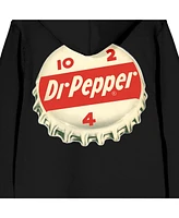 Dr. Pepper Logo Men's Black Zip-Up Hoodie