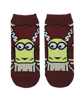 Minions Women's Despicable Me Classic Monsters Costumes 5-Pair Ankle Socks