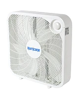 Hurricane 20" Classic Series Floor Box Fan with 3 Speed Settings, 10 Pack, White