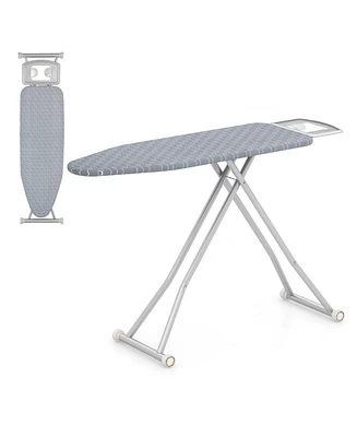 Ironing Board with Iron Rest and Removable Silver