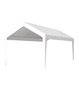 12x20ft Carport Canopy Cover, Waterproof & Uv Tarp with Elastic Buckles