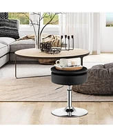 Adjustable 360 Swivel Storage Vanity Stool with Removable Tray