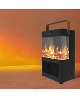 Portable Electric Fireplace Heater with 3D Led Flames, 1500W