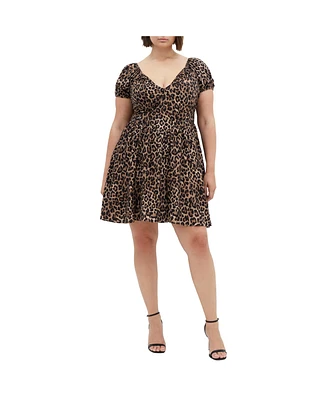 City Chic Plus Shae Print Dress