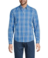 Lands' End Men's Tall Long Sleeve Travel Kit Shirt