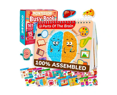 Quokka Montessori Busy Book for Toddlers 3-5 Years with Interactive Pages