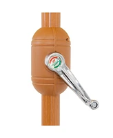 8.5 ft Outdoor Patio Umbrella with Push Button Tilt and Crank