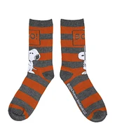 Peanuts Women's Snoopy & Woodstock Halloween 5-Pair Casual Crew Socks