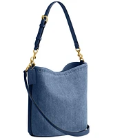 Coach Willow Soft Small Denim Bucket Bag