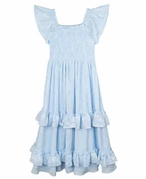 Rare Editions Big Girls Floral Chiffon Dress