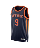 Men's Jordan Rj Barrett Navy New York Knicks Swingman Jersey - Statement Edition